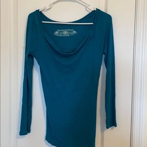 Beautiful Blue Scoop Neck Top
